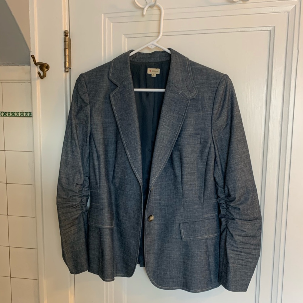 Cremuieux Denim Colored Blazer